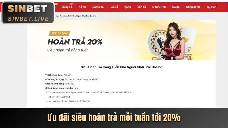 Thưởng nạp lại và sự kiện đặc biệt Lucky 8